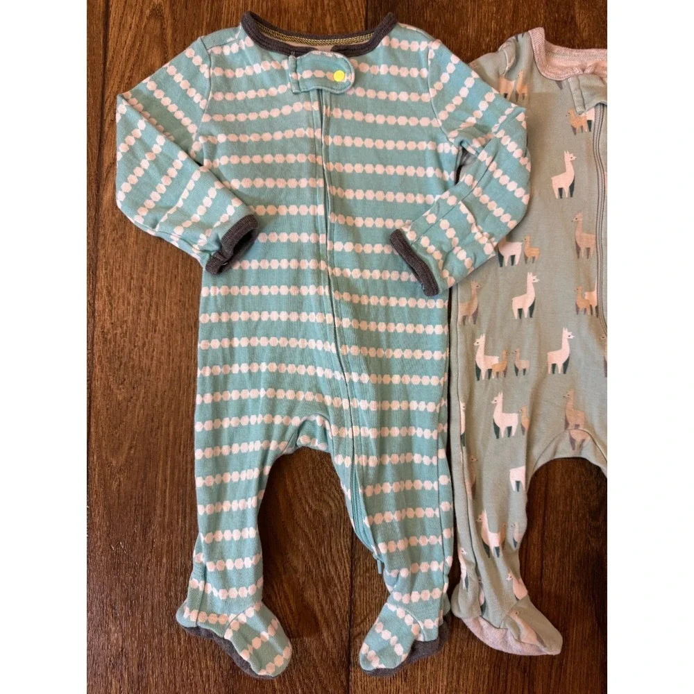 Baby Boy Sleepers 0/3 Months Sleep & Play Zipper Clothes Cloud Island Lot Bundle